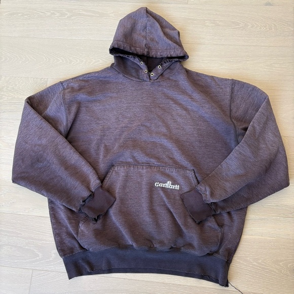 Carhartt Other - Carhartt vintage distressed l K132 pullover hoodie size large brown